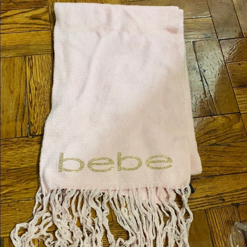 Bebe pink & gold scarf 🧣